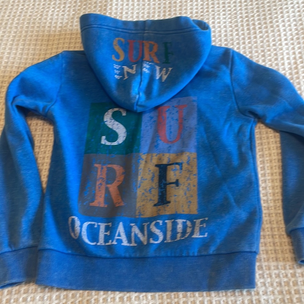 Butter Kids Blue Zip-Up Hoodie